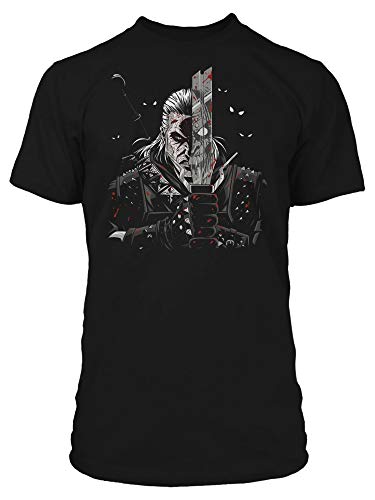 JINX The Witcher 3 - Camiseta para hombre con alto nivel de toxicidad - negro - Medium