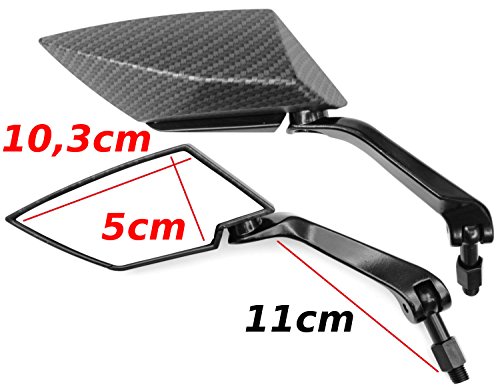 Juego de espejos retrovisores compatibles con el sistema de retrovisores de la marca Suzukik-i Inazuma/Gladius SFV/B-King (V30)
