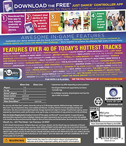 Just Dance 2016 - Xbox One(Versin EE.UU., importado)
