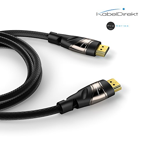 KabelDirekt – 2m Cable HDMI 4K, Compatible con (HDMI 2.0a/b, 2.0, 1.4a, 4K Ultra HD, 3D, Full HD 1080p, HDR, ARC High Speed con Ethernet, PS4, Xbox, HDTV), Pro Series