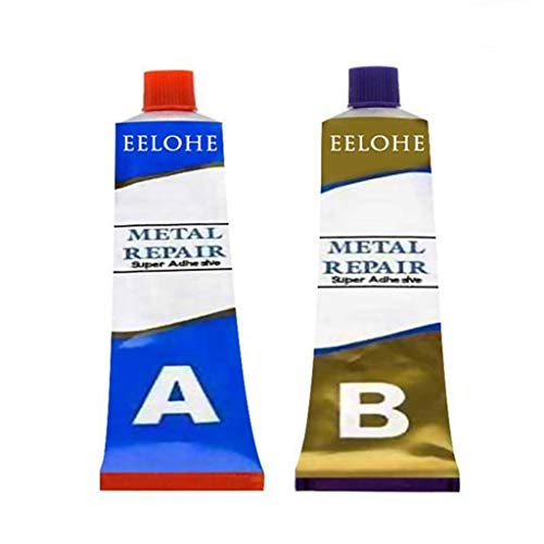 Kafuter 2 botellas 20/50 / 100g Industrial resistencia al calor materiales de soldadura en frío pasta de reparación de Metal pegamento de soldadura mágico (100g)
