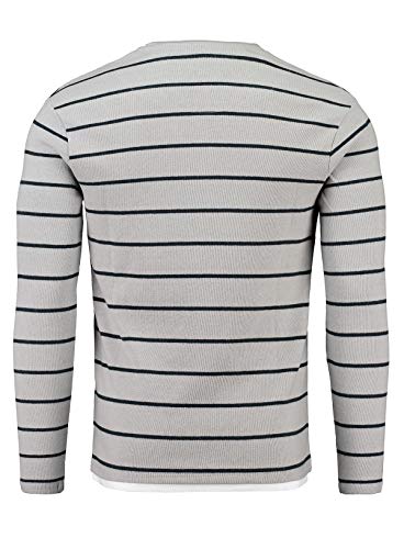 KEY LARGO Orlando Round Sudadera, Silver (1107), L para Hombre