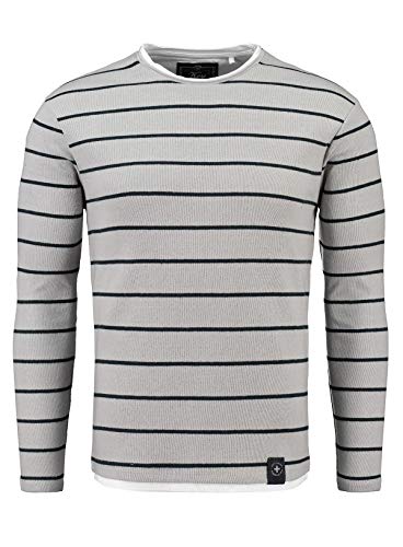 KEY LARGO Orlando Round Sudadera, Silver (1107), L para Hombre