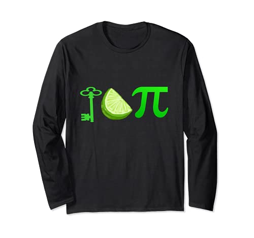 Key Lime Pi Divertida Parodia Matemática Nerd Meme Pun Manga Larga