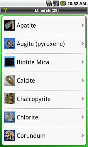 Key: Minerals (Earth Science)