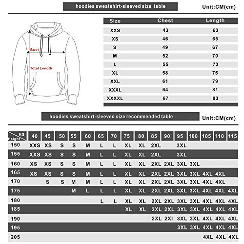 Kidac Sudadera con Capucha para Hombre/Mujer Sudadera con Capucha Estampada De Dibujos Animados De Anime Top Casual De Bolsillo con Canguro Ropa De Transición De Primavera Y Otoño (XXS-4XL)