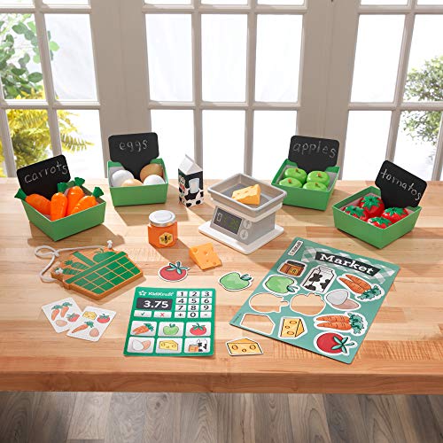 KidKraft- Juego de accesorios Farmer's Market (accesorios para cocinas de juguete) (53540)