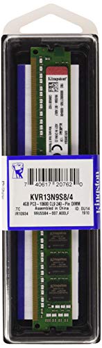 Kingston KVR13N9S8/4 - Memoria RAM de 4 GB (PC3-10600, 240 pines, CL9)