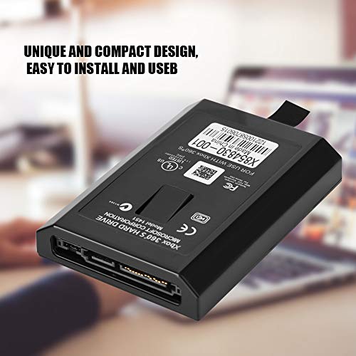 Kit de Disco Duro VBESTLIFE HDD para Xbox 360 320 GB Interno depara LGado (Negro)