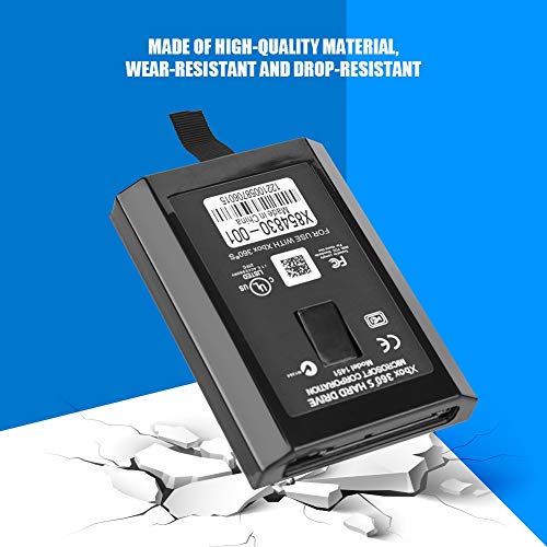 Kit de Disco Duro VBESTLIFE HDD para Xbox 360 320 GB Interno depara LGado (Negro)