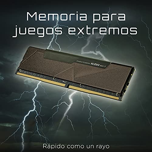 KLEVV Bolt X Kit de 16GB (8GB x2) 3200MHz Memoria para Gamers DDR4-RAM XMP 2.0 no RGB Overclocking de Alto Rendimiento, KD48GU880-32A160U