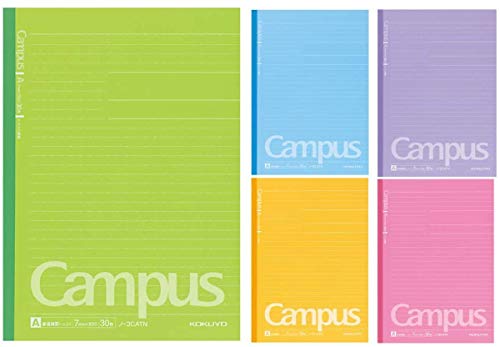Kokuyo Campus notebookregla Semi-incorporado b5dotted 7 mm30hojaspack de 5, colores