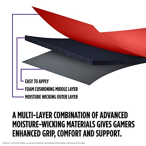 KontrolFreek Puños de rendimiento para Playstation 5 (PS5) Controller (Inferno Red)