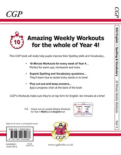 KS2 English 10-Minute Weekly Workouts: Spelling & Vocabulary - Year 4