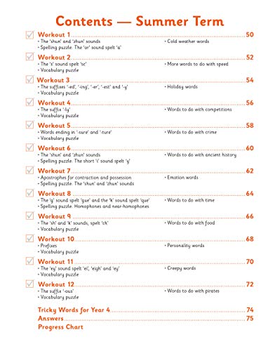 KS2 English 10-Minute Weekly Workouts: Spelling & Vocabulary - Year 4