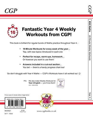 KS2 Maths 10-Minute Weekly Workouts - Year 4