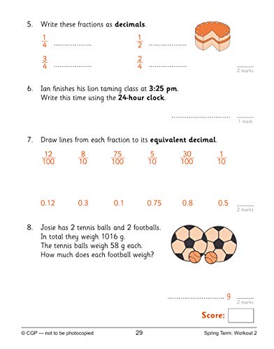 KS2 Maths 10-Minute Weekly Workouts - Year 4