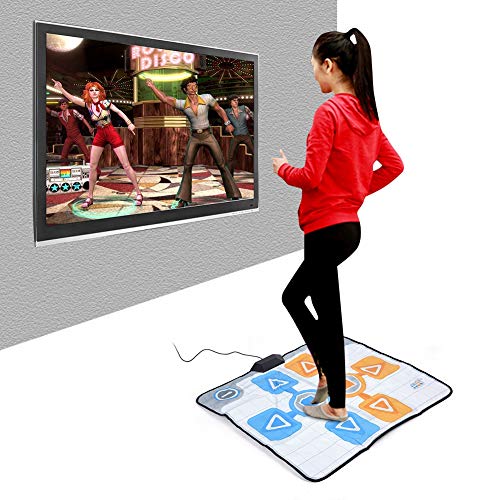 Kudoo Almohadilla de Baile Antideslizante para Dos Personas, Juego Somatosensorial Dancing Step Dance Mat Conexión para el Juego Consola Nintendo Wii Tapete de Juego Musical Electrónico