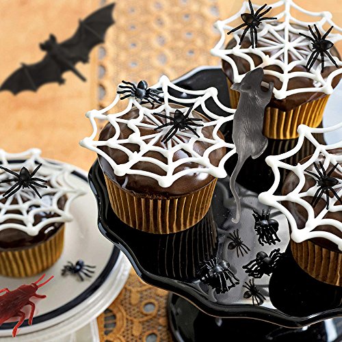 Kuuqa 132 Piezas Plástico Insectos realistas Broma Novedad Insectos Insectos Falsas cucarachas Arañas Escorpiones Ratas Geckos Ciempiés Moscas Murciélagos para Halloween