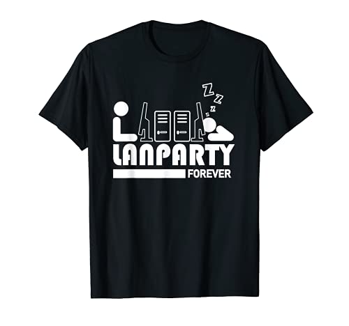 Lan Party Forever Computer Gamer Consola PC Camiseta