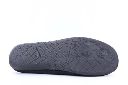 Lares - Zapatillas Casa para Hombre Color: Negro Talla: 43 - Frase Divertida No molestar jugando a la Play . Suela Goma.