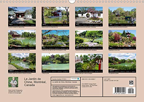 Le jardin de chine, montreal, canada (calendrier mural 2020 din a3 horizontal) - le plus grand et pl (Calvendo Places): Le plus grand et plus beau ... de la Chine (Calendrier mensuel, 14 Pages )