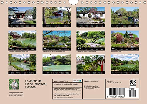 Le jardin de chine, montreal, canada (calendrier mural 2020 din a4 horizontal) - le plus grand et pl (Calvendo Places): Le plus grand et plus beau ... de la Chine (Calendrier mensuel, 14 Pages )