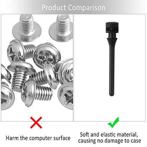 Ledoo Soporte de Ventilador antivibración Tornillo de Ventilador de Caja de 50 Piezas, Goma antivibración de Ventilador de PC, Tornillo antivibración de PC
