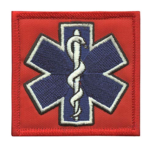 LEGEEON EMS EMT Star of Life Paramedic Medical Morale Tactical Army Gear Hook&Loop Patch