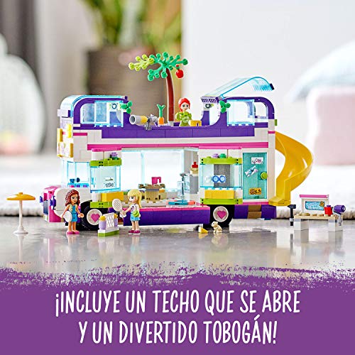 LEGO 41395 Friends Bus de la Amistad, Juguete de Construcción con Mini Muñecas, Regalos para Niños y Niñas +8 años