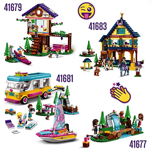 LEGO 41679 Friends Bosque: Casa del Árbol, Juguete de Construcción para Niñas y Niños 6 Años con Mini Muñecas