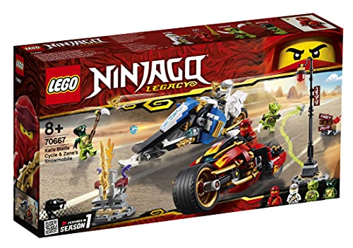 LEGO 70667 Ninjago Moto Acuchilladora de Kai y Motonieve de Zane