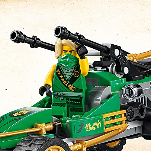 LEGO 71700 Ninjago Buggy de la Jungla, Juguete de Construcción con Figura de Acción de Ninja Lloyd con Espada Dorada