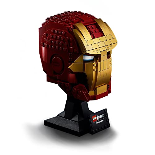 LEGO 76165 Marvel Vengadores El Casco de Iron Man, Set de Construcción para Adultos, Modelo de Coleccionista, Idea de Regalo