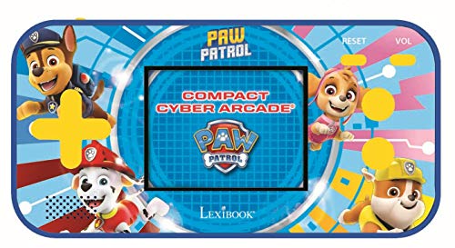 LEXIBOOK Paw Patrol La Patrulla Canina Chase Compact Cyber Arcade Consola portátil, 150 Juegos, LCD, con Pilas, Rojo/Azul, Color (China)