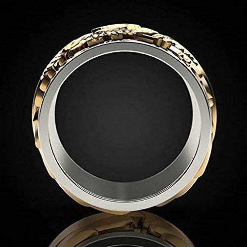 LH&BD Anillo de águila para Hombres Viking Head Volando American Bald Vintage Hawk Totem Amulet Punk,11