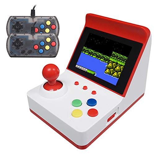 LIAWEI Retro Mini consola de juegos Arcade + asas dobles, consola de videojuegos portátil clásica de 3 pulgadas, 360 juegos clásicos, soporte de 1 a 2 jugadores, se puede conectar a la televisión
