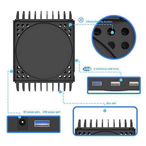 likeitwell Soporte Vertical con Ventilador De Refrigeración para Xbox Series X Base De Enfriamiento De La Consola De Juegos para Xbox Serie X con 3 Puertos De Cubo Y 2 Bastidores De charitable