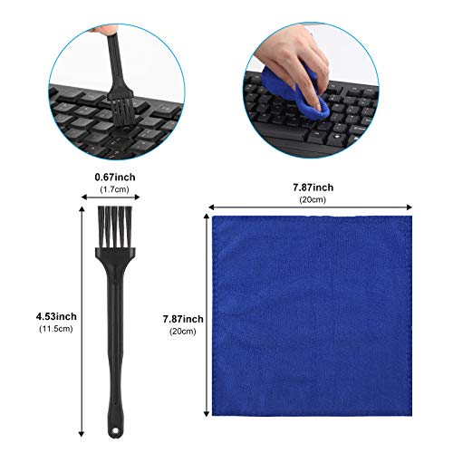 Limpiador Teclado, 2 Pcs Gel Limpiador Teclado, Gel Universal Limpiador de Bacterias de Suciedad para Computadoras, Ventilaciones de Automóviles, Calculadoras, Impresoras (160g*2)