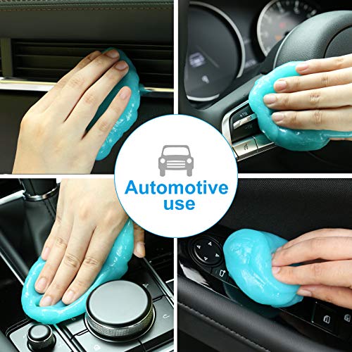 Limpiador Teclado, 2 Pcs Gel Limpiador Teclado, Gel Universal Limpiador de Bacterias de Suciedad para Computadoras, Ventilaciones de Automóviles, Calculadoras, Impresoras (160g*2)