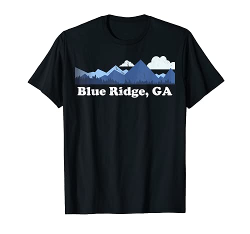 Linda Blue Ridge Georgia Mountains GA Retro Atrapado Camiseta