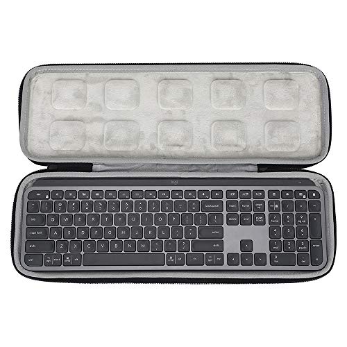 Linghuang Funda de protección para Logitech MX Keys Teclado de almacenamiento de viaje para Logitech MX Keys Teclado retroiluminado inalámbrico, tamaño 46 x 16 x 4,5 cm