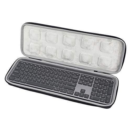 Linghuang Funda de protección para Logitech MX Keys Teclado de almacenamiento de viaje para Logitech MX Keys Teclado retroiluminado inalámbrico, tamaño 46 x 16 x 4,5 cm