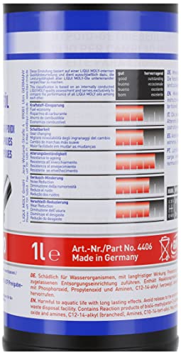 Liqui Moly 4406 Aceite Para Engranajes Hipoides, GL5, SAE, 80W-90, 1 L