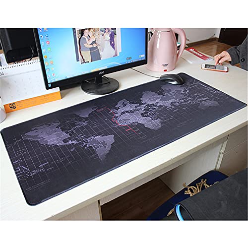 LL-COEUR XXL Gaming Alfombrilla de Ratón Computer Escritorio Mapa del Mundo Mouse Pad (700 x 300 x 2 mm)