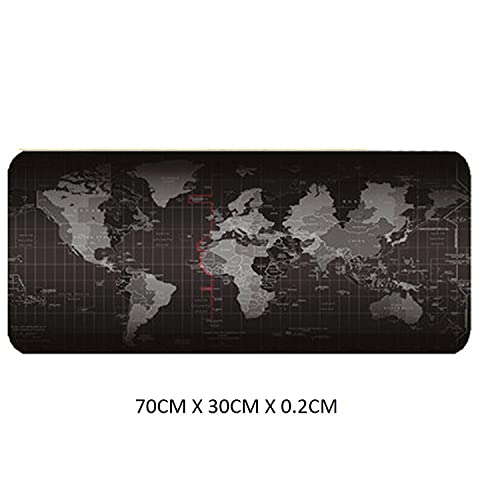 LL-COEUR XXL Gaming Alfombrilla de Ratón Computer Escritorio Mapa del Mundo Mouse Pad (700 x 300 x 2 mm)