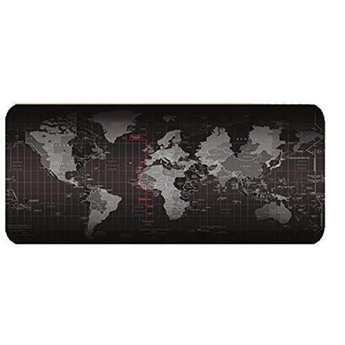 LL-COEUR XXL Gaming Alfombrilla de Ratón Computer Escritorio Mapa del Mundo Mouse Pad (700 x 300 x 2 mm)