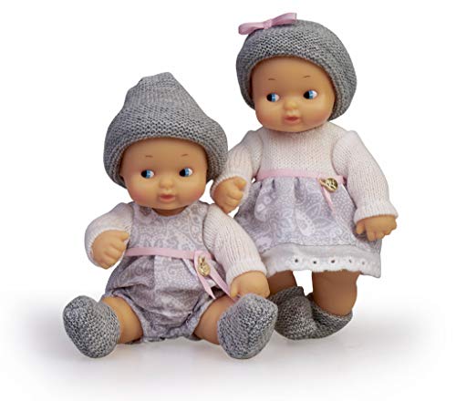 los Barriguitas-700015789 Bebés Gemelos, muñeca Twins niño y niña, Color Mixto (Famosa 700015789)