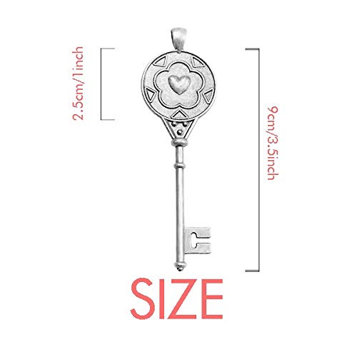 Lotus silueta celebrar Mexico Mexican Colgante Collar Vintage Llavero Plata Joyas