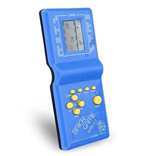 Lubudup Consola de juegos clásica, con diseño de ladrillo, para niños, juguetes con reproducción de música, retro, juego infantil